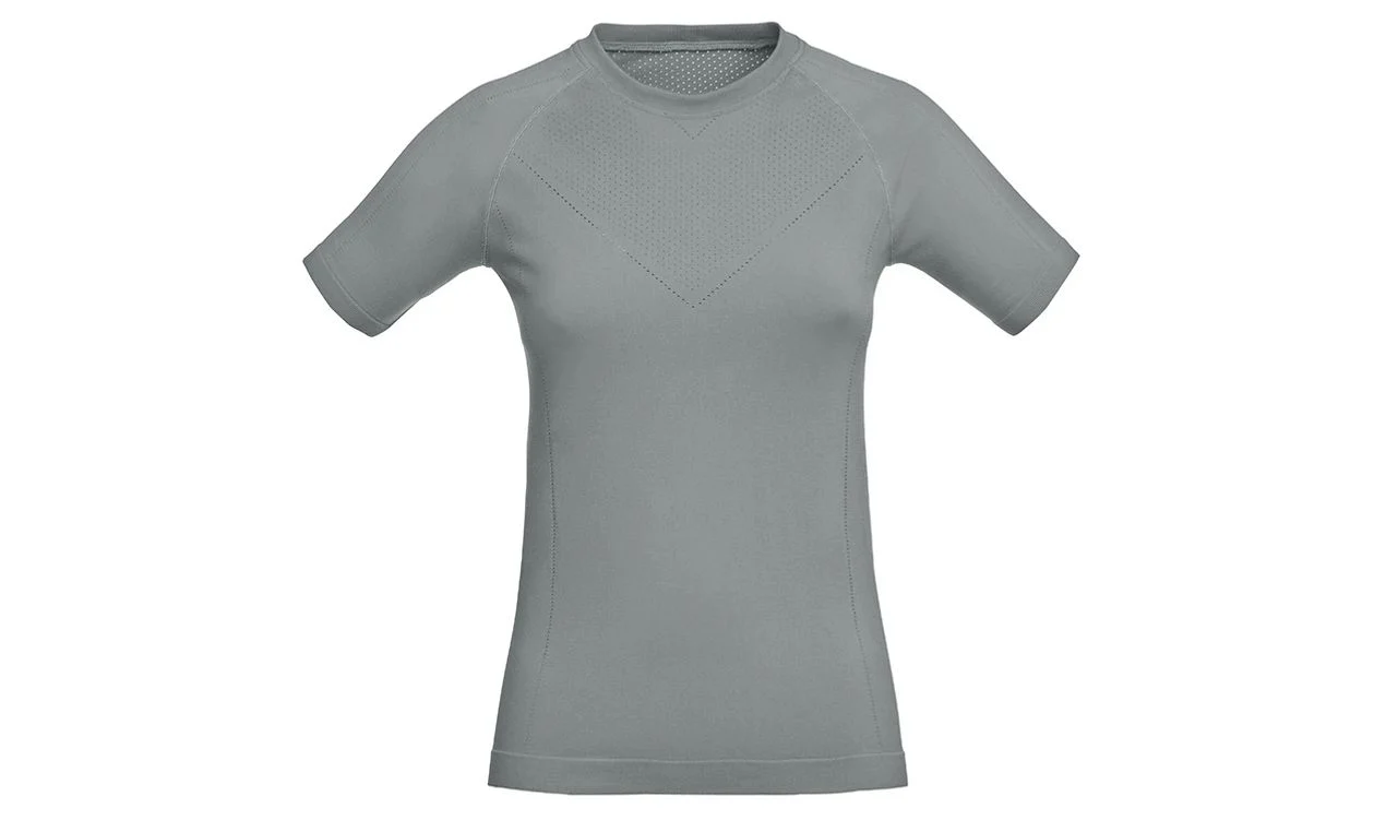 Camiseta Function Summer gris claro talla L OEM 76245A86D77 para BMW Motorrad. Original BMW Motorrad.
