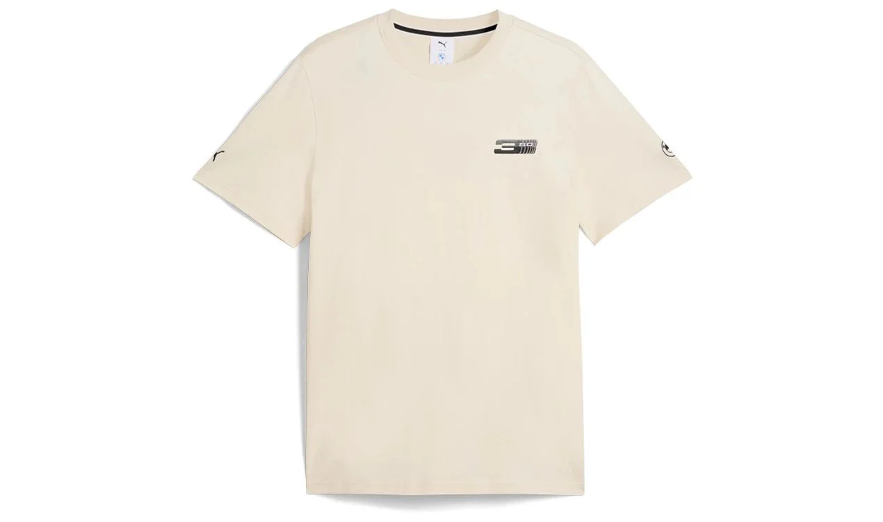 Camiseta gráfica 3 beige unisex OEM 80145B7E201 para BMW. Válido para BMW. Original BMW.