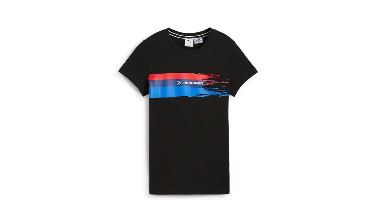 Camiseta gráfica BMW MMS WMN negra talla XL OEM 80145B5D0C3 para BMW. Original BMW.
