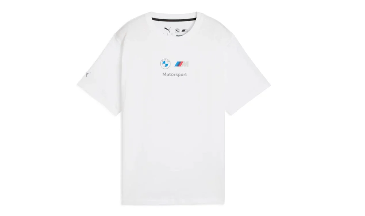 Camiseta MMS ESS+ Logo talla XL color blanco para BMW. Válido para BMW.