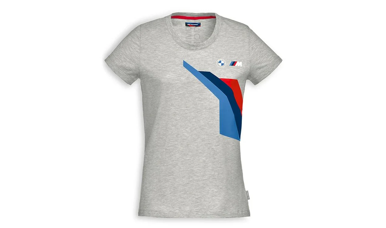 Camiseta Motorsport gris para señora talla 2XL OEM 76615A81394. Válido para BMW. Original BMW Motorrad.