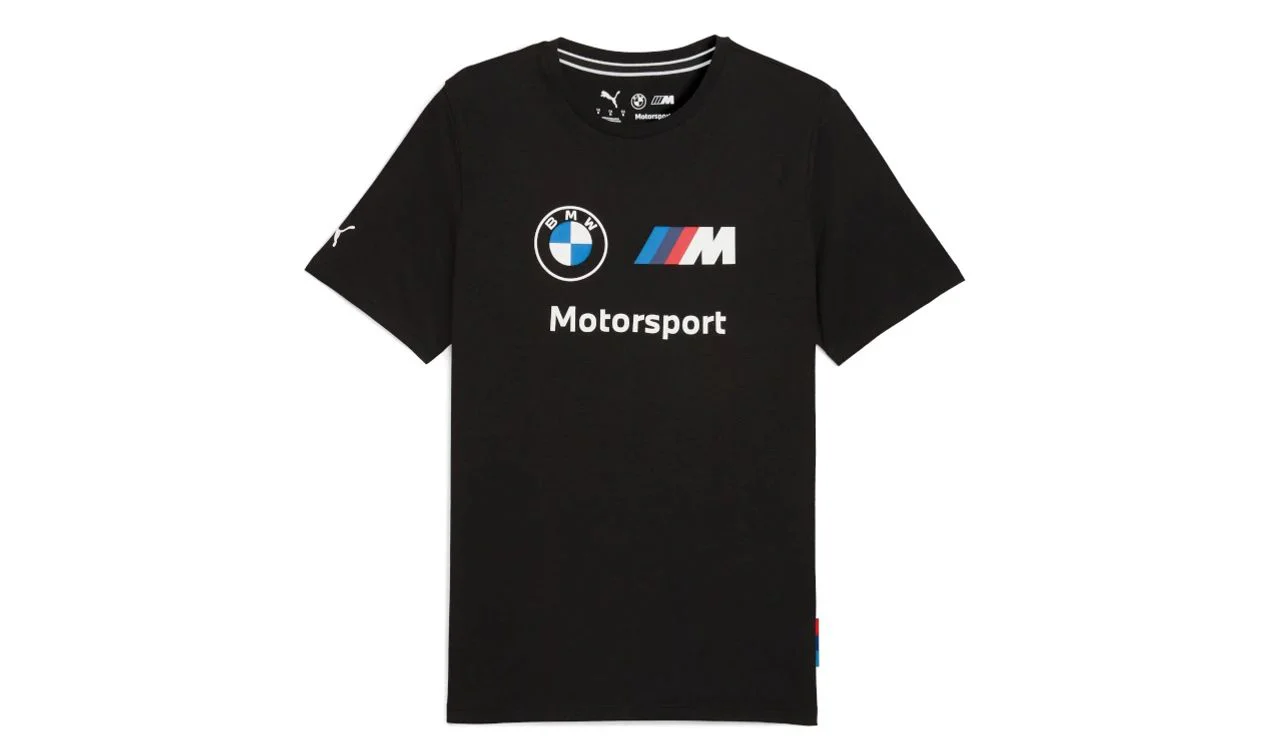Camiseta negra BMW M Motorsport talla S OEM 80145A0CB85 para BMW. Original BMW.