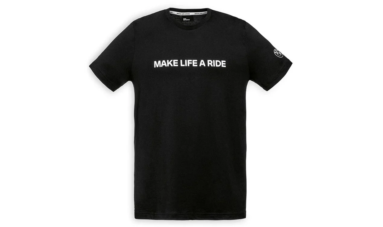 Camiseta negra talla L OEM 76615A81232 para BMW Motorrad. Original BMW Motorrad.