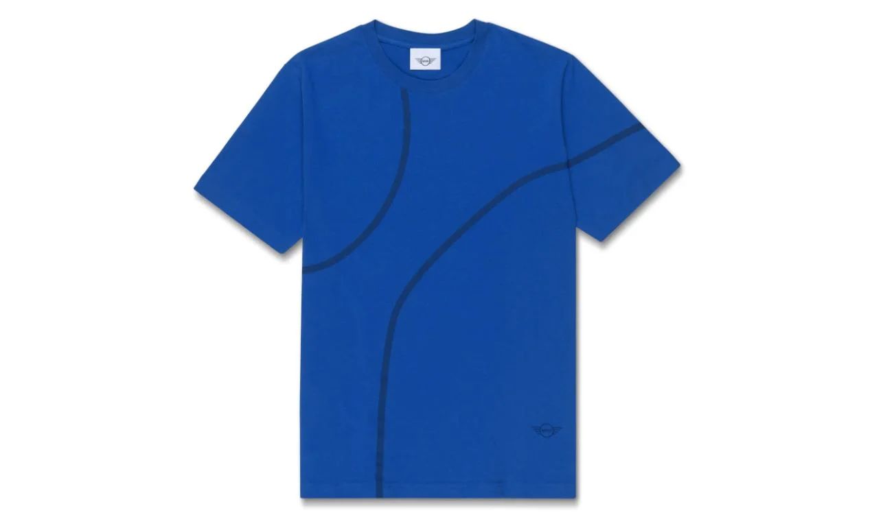 Camiseta Outline Print Blazing Blue talla XXL OEM 80145B32049 para MINI. Original MINI.
