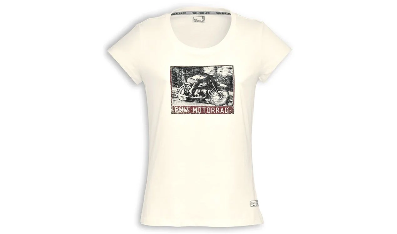Camiseta R 68 blanca talla XL OEM 76615A813E1 para BMW. Original BMW Motorrad.