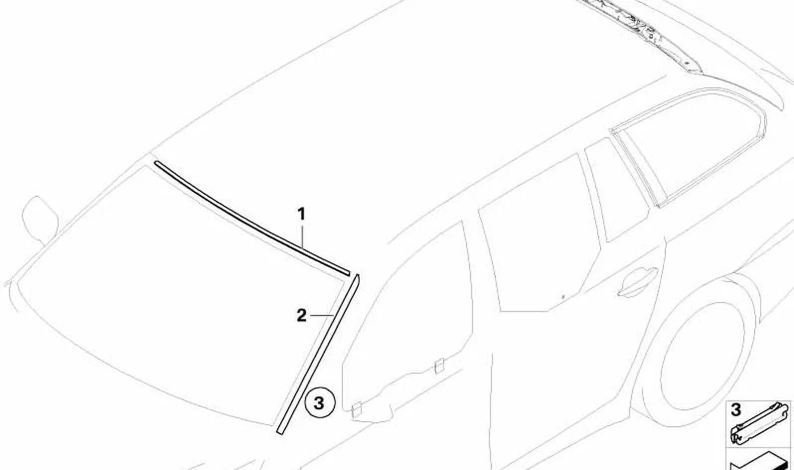 Canal goteador derecho OEM 51317045448 para BMW Serie 5 E60, E61, E60 LCI, E61 LCI. Original BMW. - Image 2