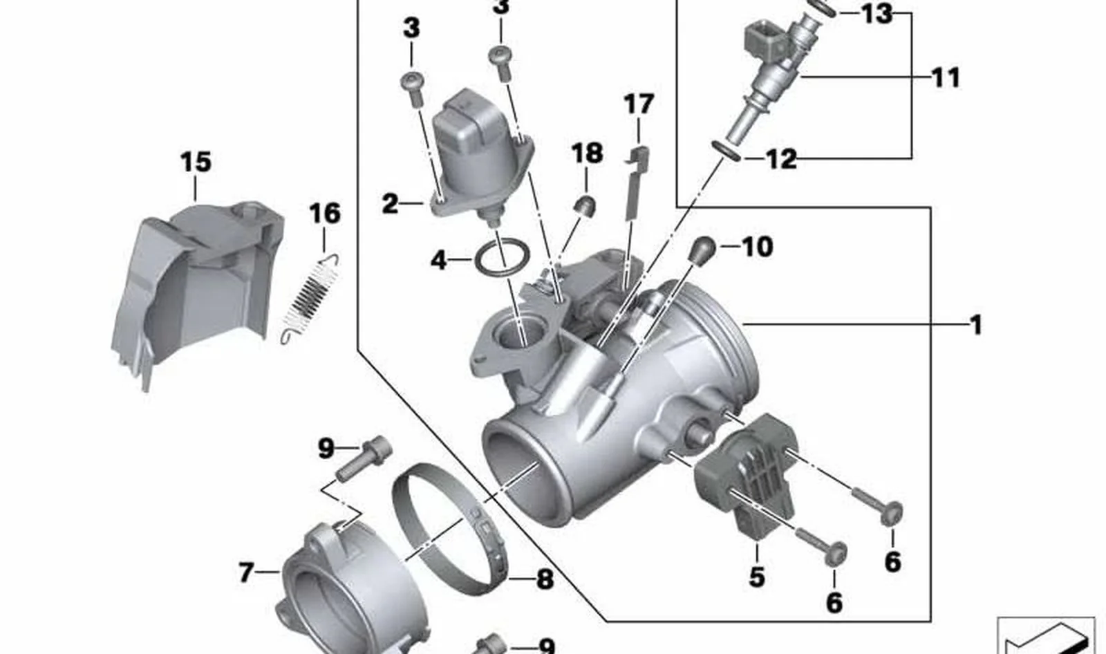 Caperuza cobertura izquierda OEM 13547688633 para motos BMW R nineT, R1200GS, HP2 Enduro... y más. Original BMW Motorrad.