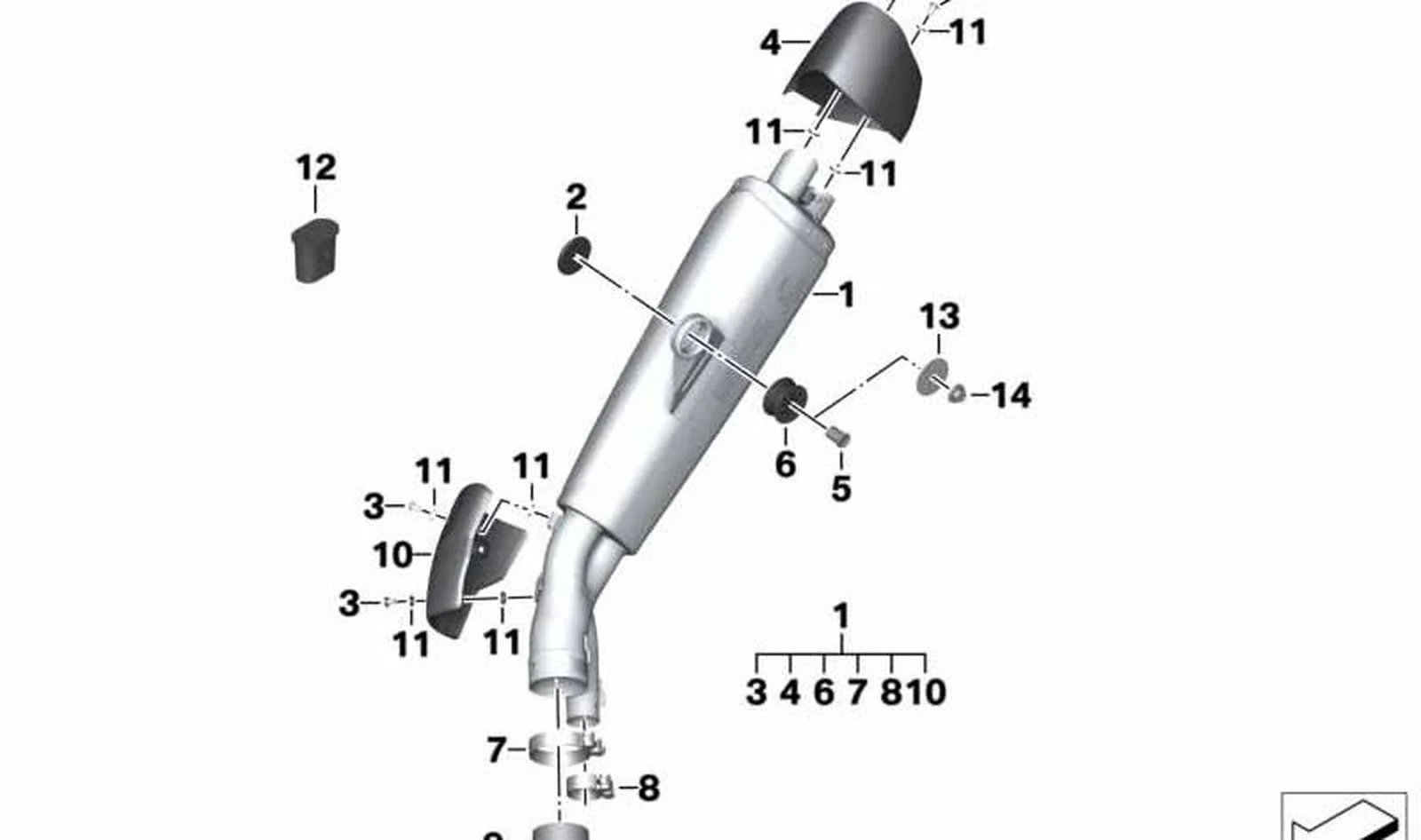 Caperuza OEM 12527700428 para motos BMW HP4 K42, S 1000 RR K46... y más. Original BMW Motorrad.