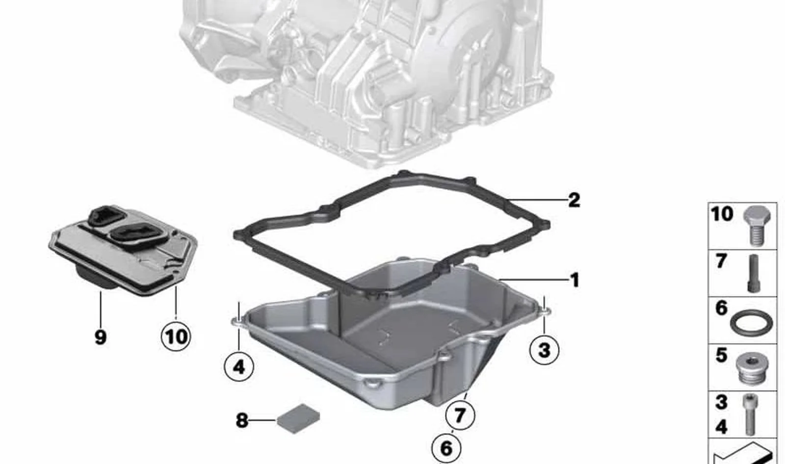 Cárter de aceite OEM 24117636569 para MINI R56, R56 LCI, Clubman R55, Clubman R55 LCI, Cabrio R57 LCI, Coupé R58, Roadster R59, Countryman R60, Paceman R61. Original MINI.