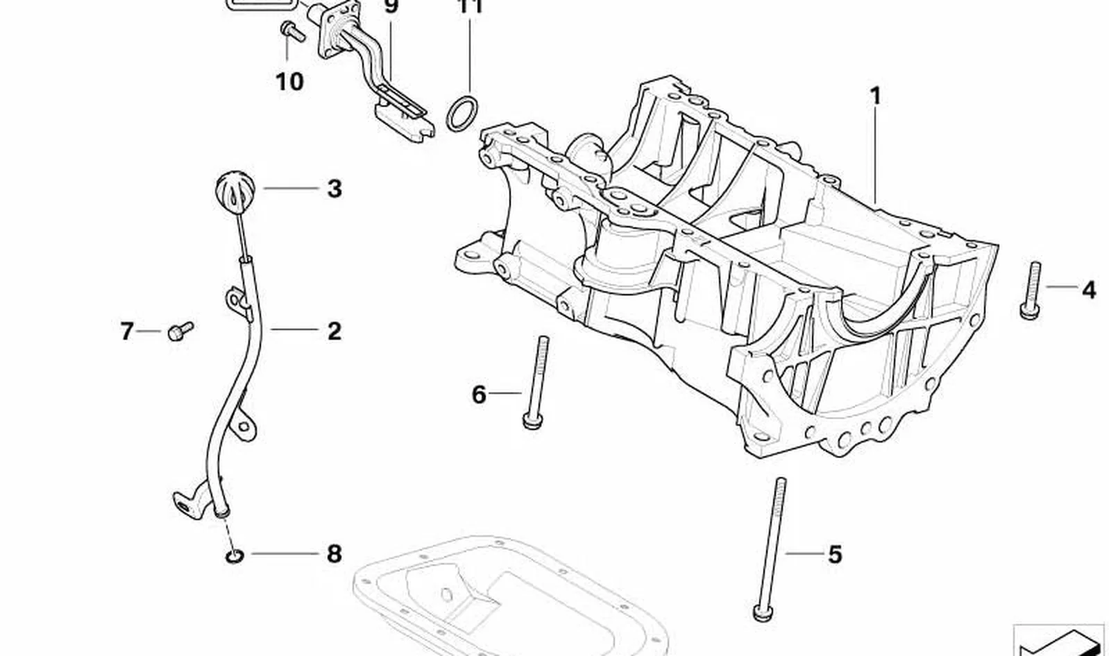Cárter de aceite superior OEM 11137790957 para MINI R50 One D. Original MINI. - Image 2