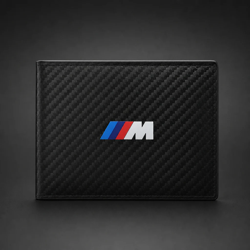 Cartera BMW M (tarjetero) efecto fibra de carbono con monedero - Image 5