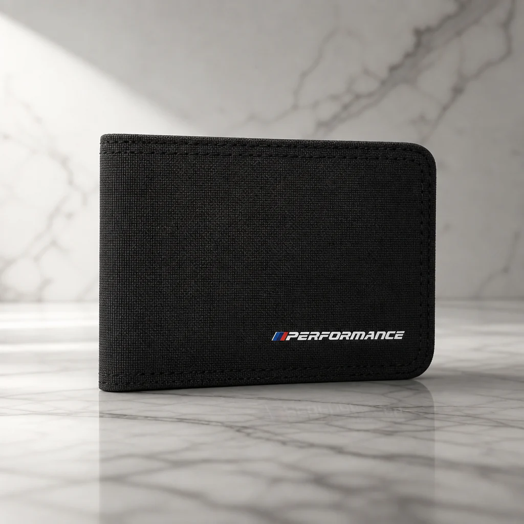 Cartera M Performance (tarjetero) de tejido con cremallera para BMW - Image 3