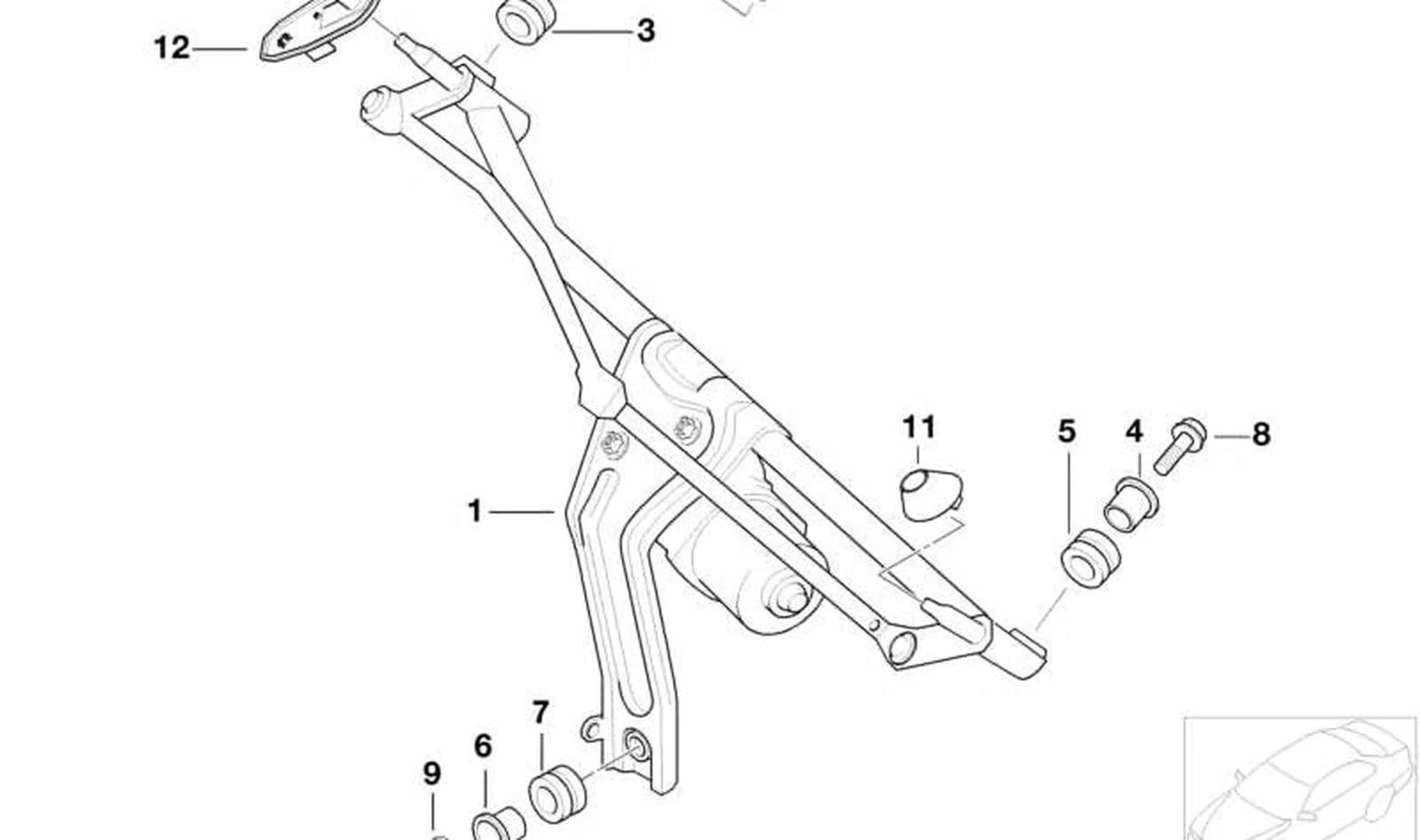 Casquilla distanciadora OEM 61618229129 para MINI R50, R52, R53. Original MINI.