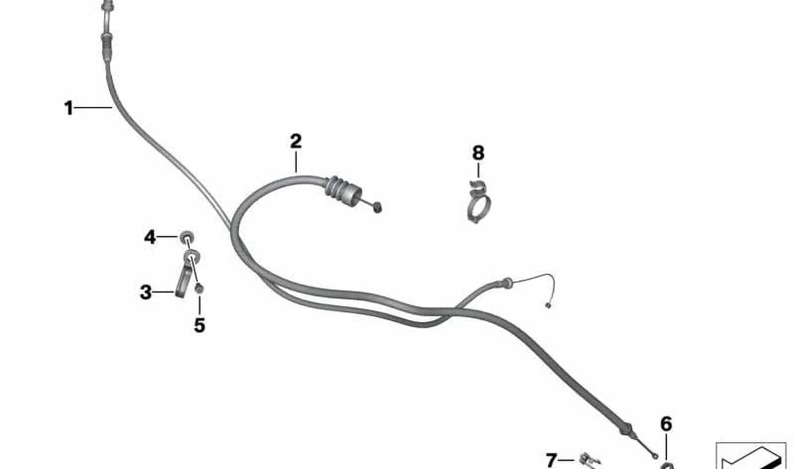 Casquillo con collar OEM 32737717081 para motos BMW F800 S, F800 ST, F800 R, G450 X... y más. Original BMW Motorrad.