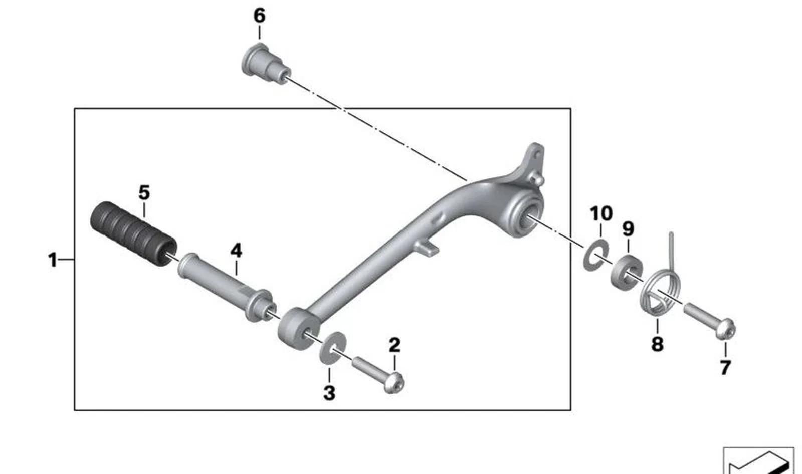 Casquillo distanciadora OEM 35218392734 para BMW Motorrad R 18 B, R 18 Transcontinental. Original BMW Motorrad.