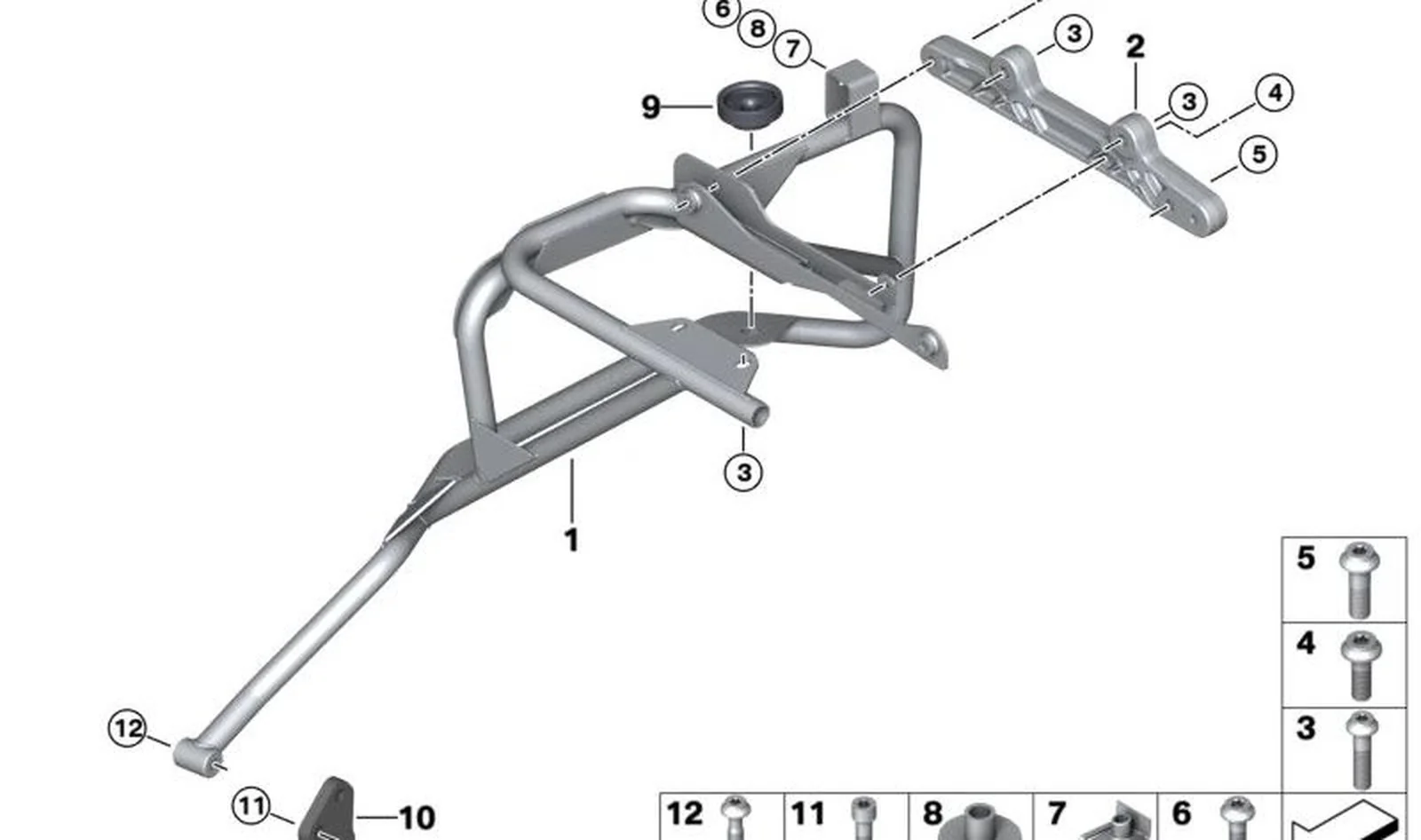 Casquillo OEM 46547695294 para motos BMW R 1200 RT, F 750 GS, F 850 GS... y más. Original BMW Motorrad.
