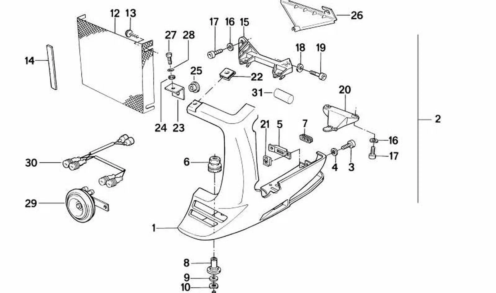 Casquillo OEM 46631455200 para motos BMW K75, K75C, K75S, K75RT. Original BMW Motorrad.