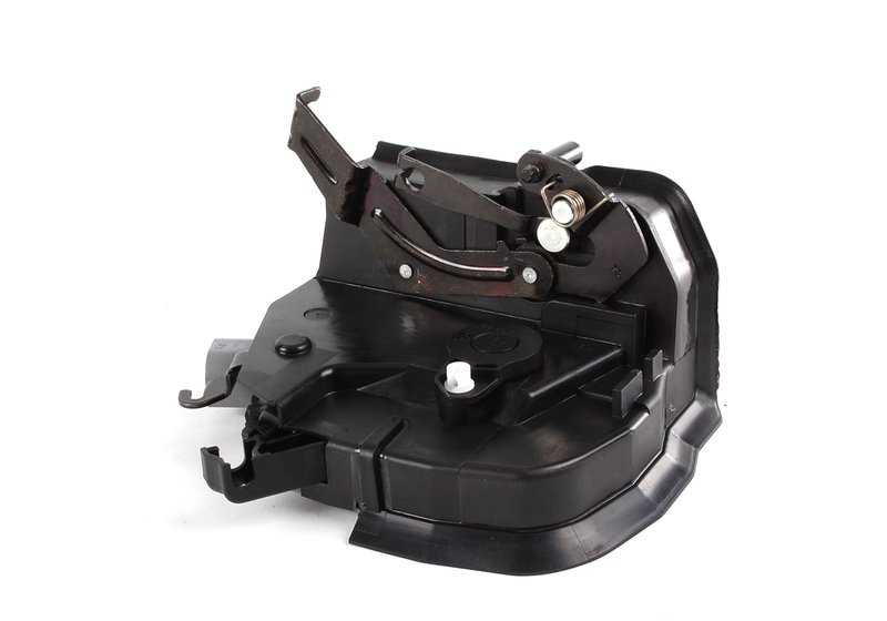 Cerradura delantera derecha con resorte OEM 51218253433 para BMW Serie 3 E46 (1998-2004). Original BMW.