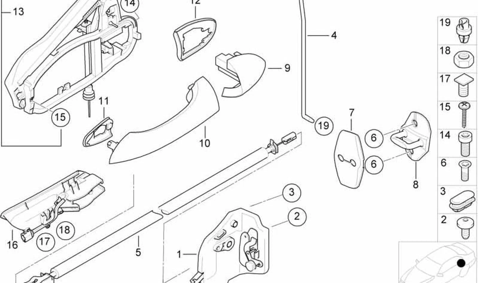 Cerradura puerta delantera izquierda OEM 51228402601 para BMW X5 E53. Original BMW. - Image 7