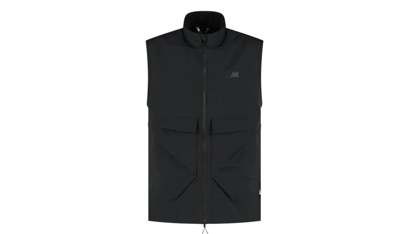 Chaleco negro BMW M unisex OEM 80145B70CD8, tallas XS-XXL. Válido para BMW. Original BMW.