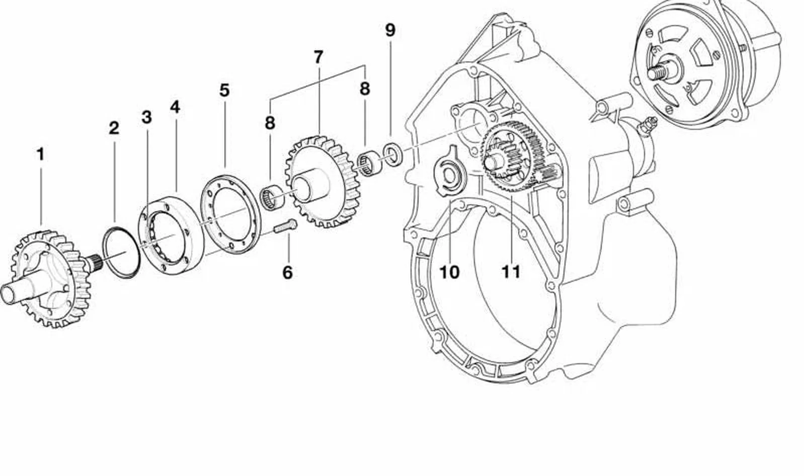 Chapa cobertora OEM 11261460969 para motos BMW K1200GT, K75, K100... y más. Original BMW Motorrad.