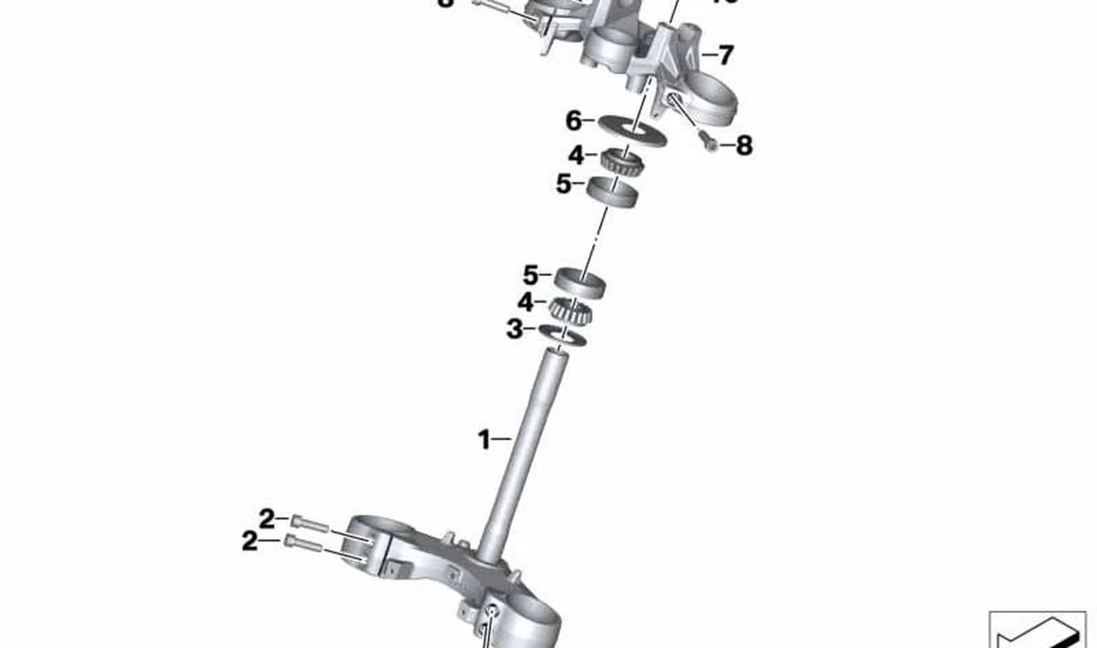 Chapa cobertora OEM 31427658259 para motos BMW F 650 CS, F 800 GT, F 800 S, F 800 ST, F 800 R. Original BMW Motorrad.