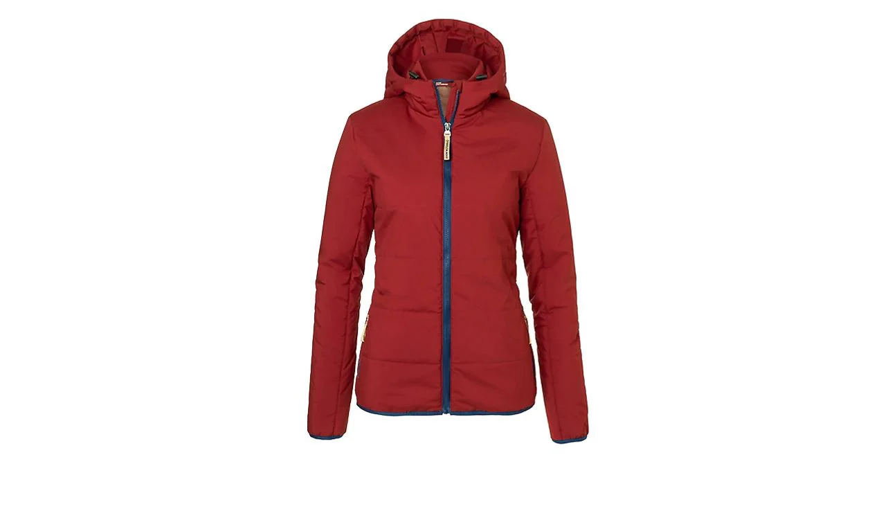 Chaqueta acolchada con capucha para mujer roja talla S OEM 76617914716 válido para BMW Motorrad Original BMW Motorrad