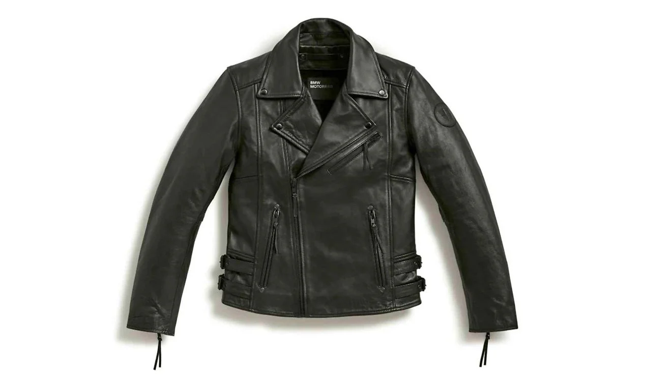 Chaqueta de cuero FlatTwin caballero negra talla XXXL OEM 76899445957 para motos BMW. Original BMW Motorrad.