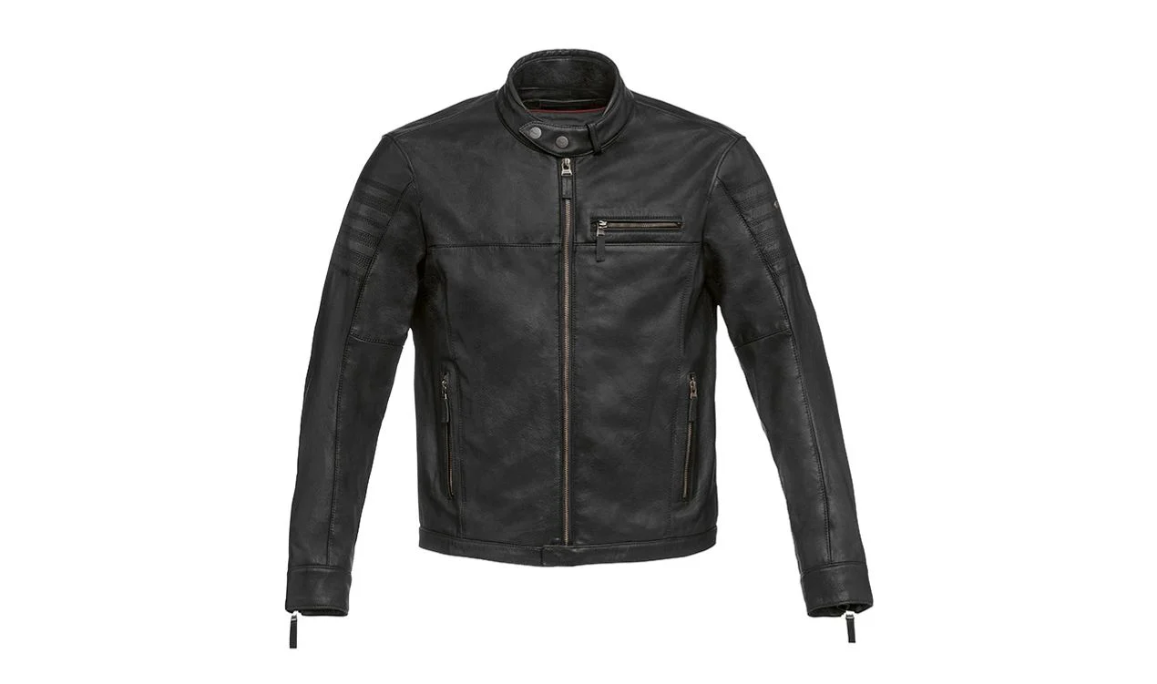 Chaqueta de cuero Westend negra talla 50 OEM 76125A809E5 para BMW Motorrad. Original BMW Motorrad.