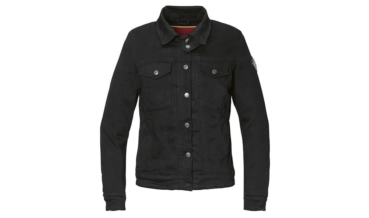 Chaqueta vaquera RoadCrafted 100 Years negra talla XS OEM 76137913777 para BMW. Original BMW Motorrad.