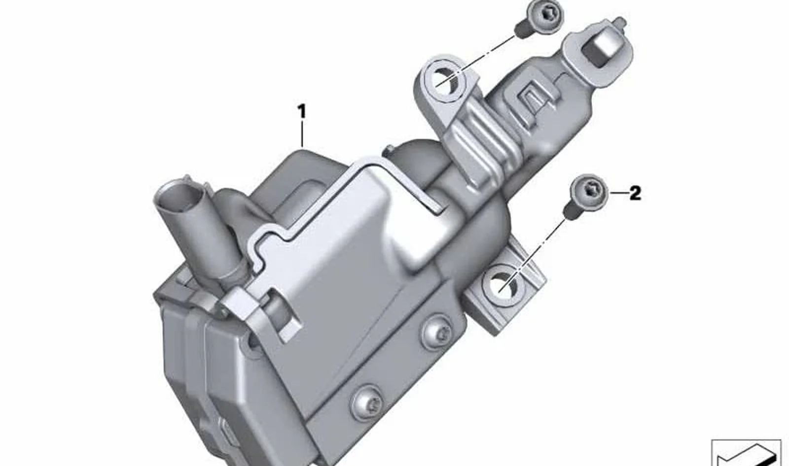 Cierre centralizado maleta derecha OEM 46548528966 para motos BMW K1600 GT, K1600 GTL, R1200 RT, R1250 RT. Original BMW Motorrad.