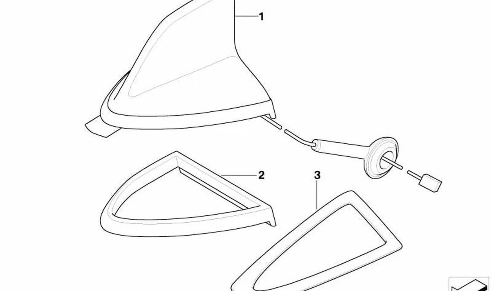 Cinta adhesiva de doble cara OEM 84508021110 para BMW Serie 3 E46 (1998-2006). Original BMW. - Image 3