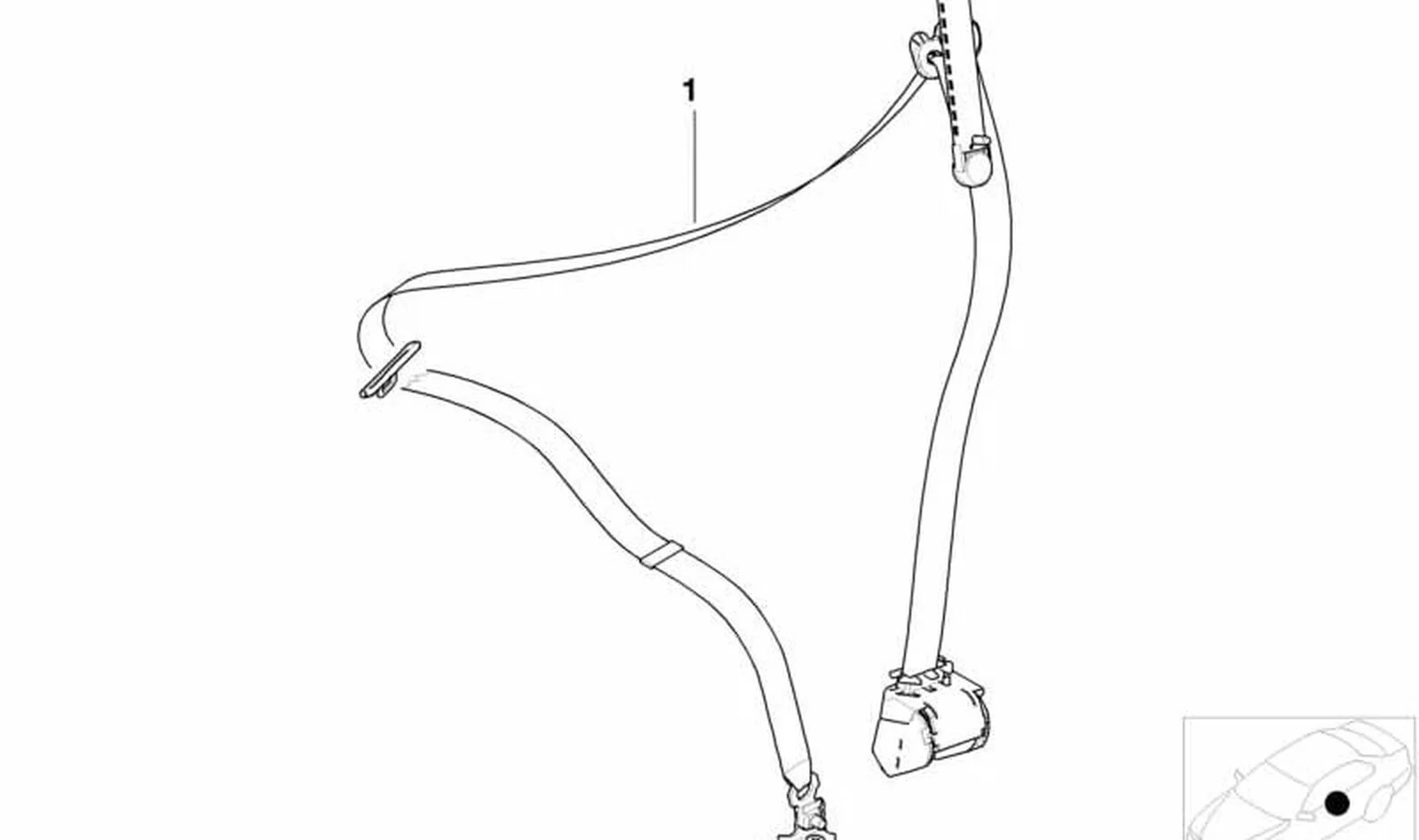 Cinturón de seguridad delantero izquierdo OEM 72117030991 para BMW X5 E53 (1998-2006). Original BMW. - Image 3