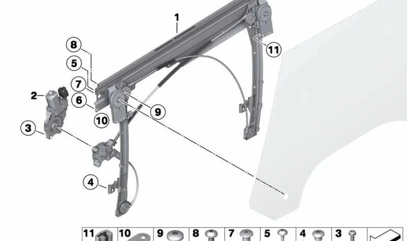 Clip de fijación OEM 51337342897 para MINI R56, R56 LCI, Clubman R55, Clubman R55 LCI, Cabrio R57, Cabrio R57 LCI, Coupé R58, Roadster R59. Original MINI.