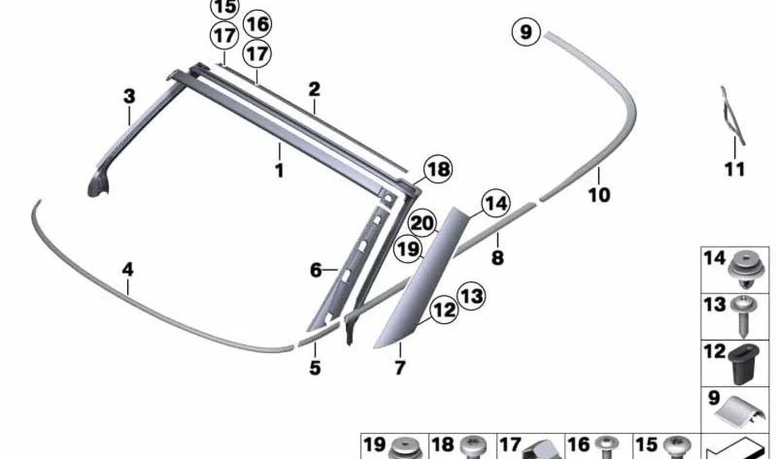 Clip de unión OEM 51372758894 para MINI Roadster R59, Cooper, Cooper S... y más. Original MINI. - Image 4
