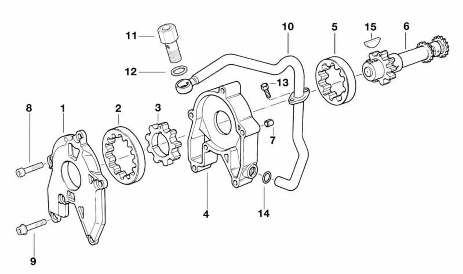 Conducto de aceite de refrigeración OEM 11511342710 para motos BMW R1100GS, R1150GS, R1100RT, R850R, R1200C... y más. Original BMW Motorrad.