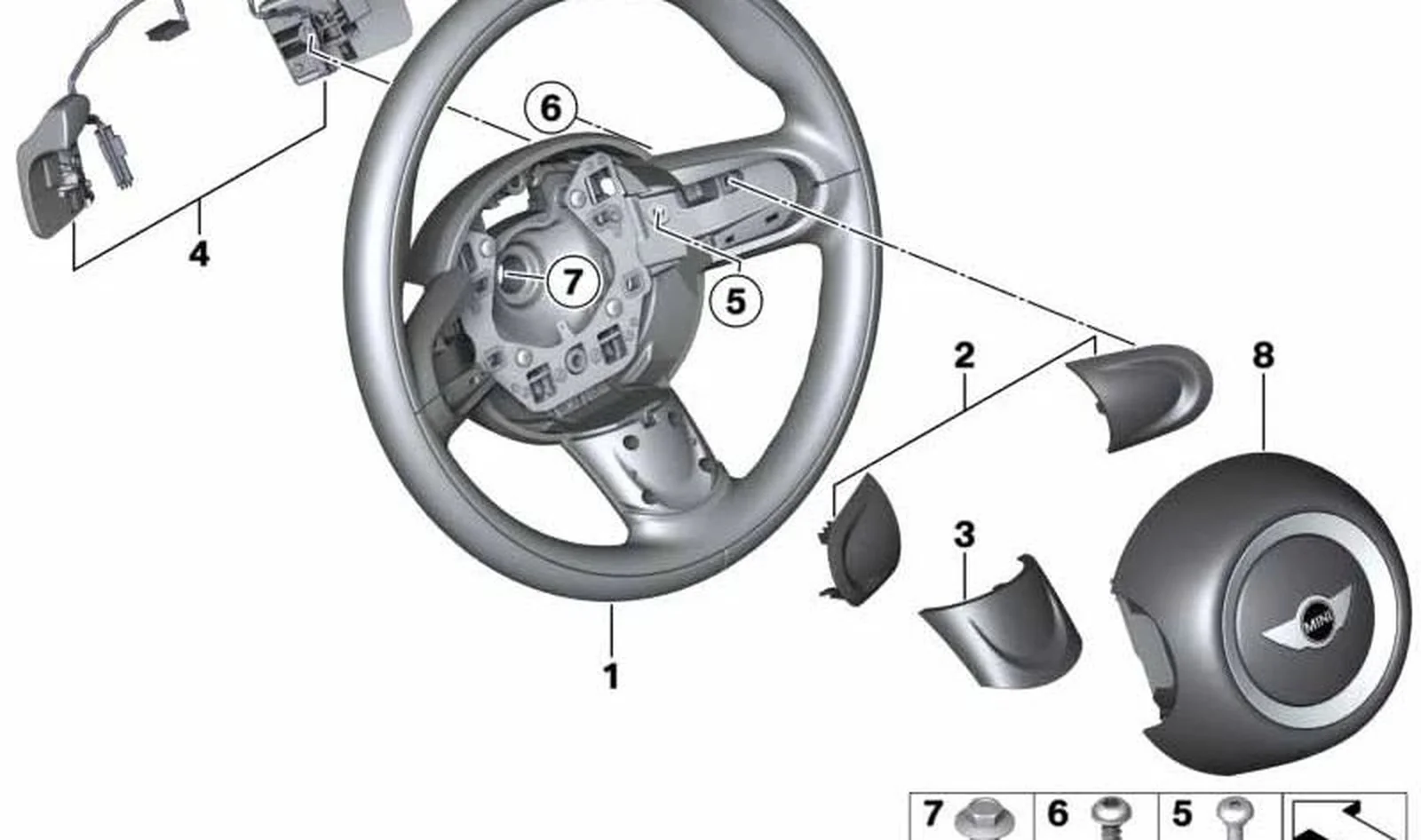 Conjunto cubiertas de radios OEM 32306863537 para MINI R55, R56, R57, R58, R59, R60, R61. Original MINI. - Image 7
