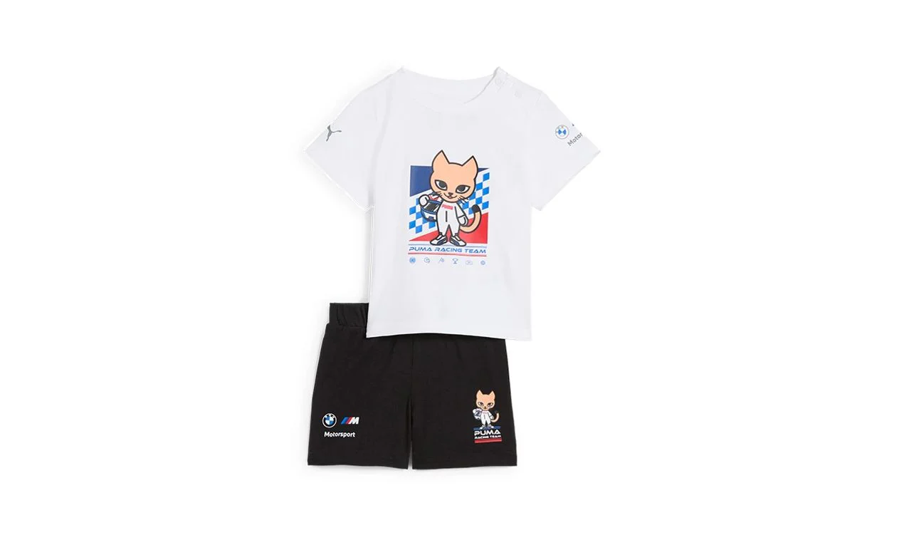 Conjunto de manga corta para niños pequeños OEM 80145B5D0E5 válido para BMW. Original BMW.