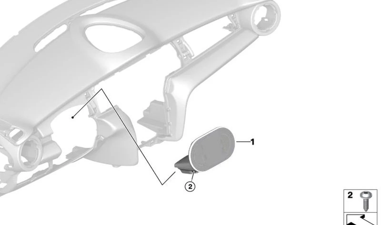 Cuadro de instrumentos OEM 62105A33B85 para MINI Countryman F60 (12/2015-06/2020) y F60 LCI (07/2019-10/2023). Original MINI.