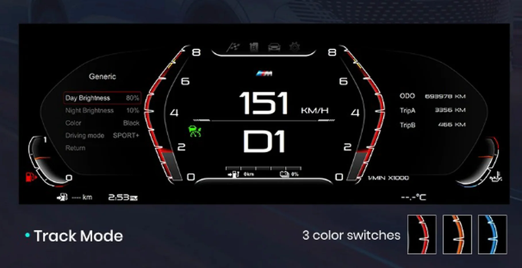 Cuadro de instrumentos digital LCD (panel de mandos) para BMW F45 F40 F50 F52 (2017-2022) - Image 13
