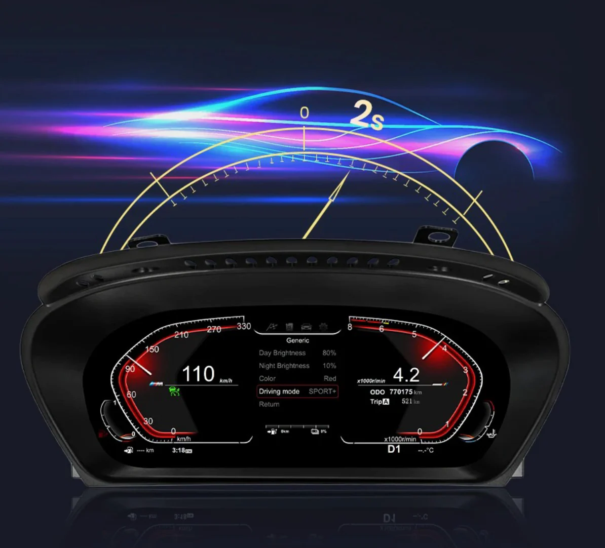 Cuadro de instrumentos digital LCD (panel de mandos) para BMW F45 F40 F50 F52 (2017-2022) - Image 9