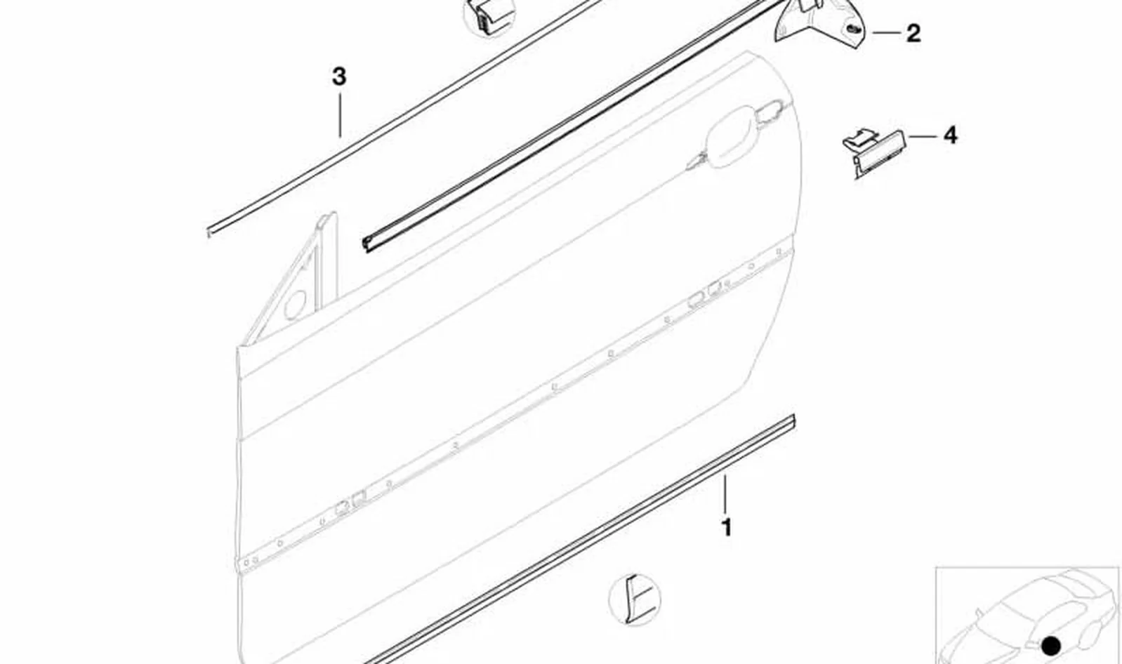 Cubierta de pozo exterior izquierda OEM 51327890453 para BMW Serie 3 E46. Original BMW. - Image 2