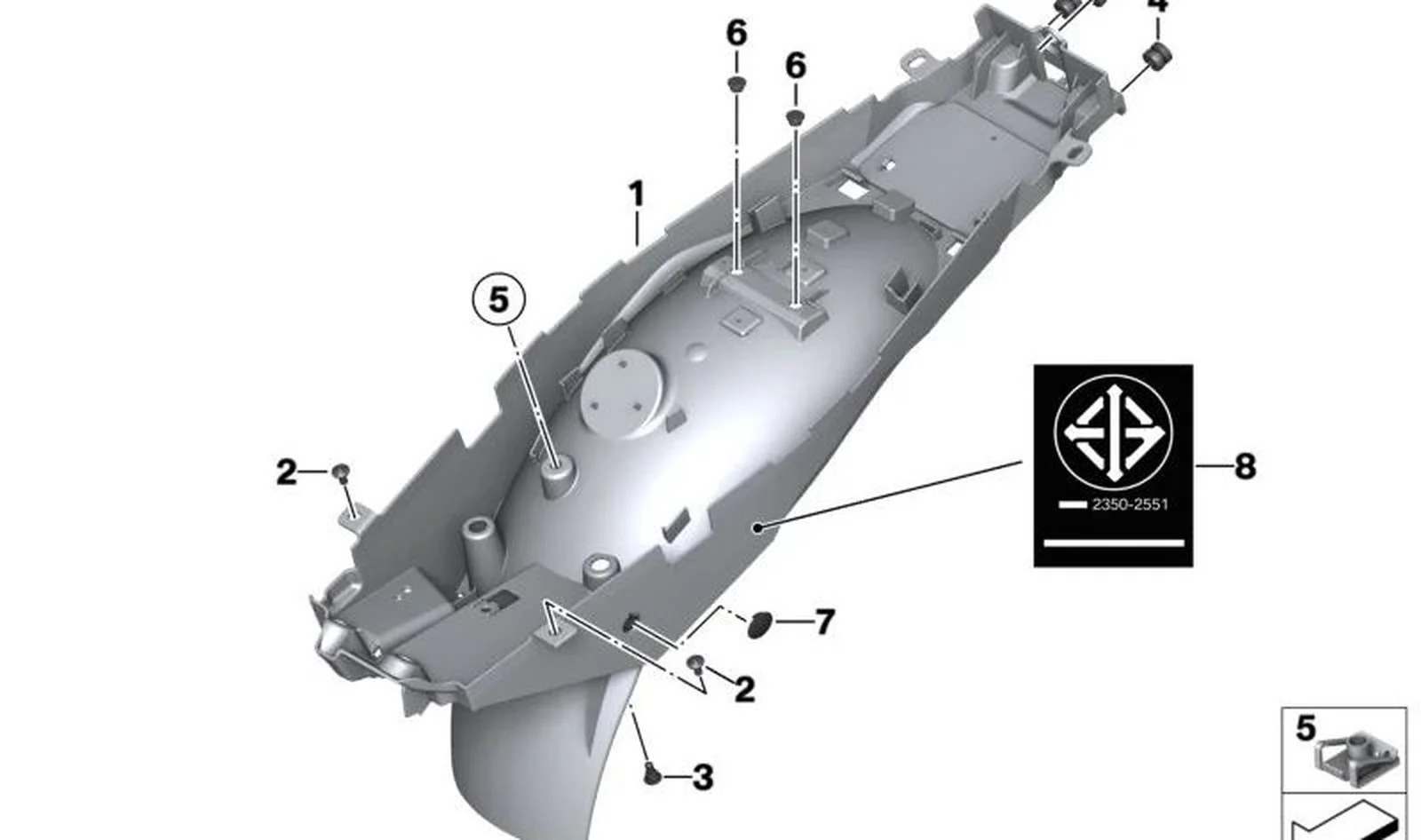 Cubierta de rueda trasera OEM 46621542262 para motos BMW R 1250 GS, R 1250 GS Adventure, R 1200 GS... y más. Original BMW Motorrad.