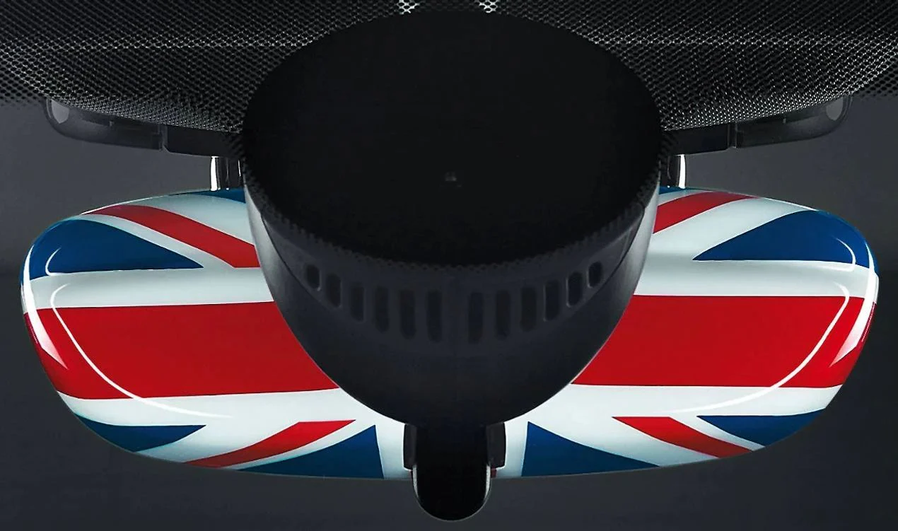 Cubierta retrovisor interior Union Jack OEM 51162353709 para MINI F56, F55, Clubman F54, Cabrio F57, Countryman F60... y más. Original MINI. - Image 3