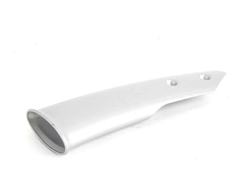 Cubierta tubo derecho decorativa plata OEM 51456973074 para MINI R50, R52, R53. Original MINI. - Image 2