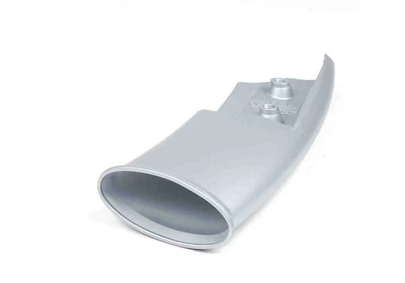 Cubierta tubo derecho decorativa plata OEM 51456973074 para MINI R50, R52, R53. Original MINI. - Image 7