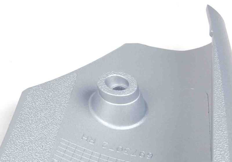 Cubierta tubo derecho decorativa plata OEM 51456973074 para MINI R50, R52, R53. Original MINI. - Image 9