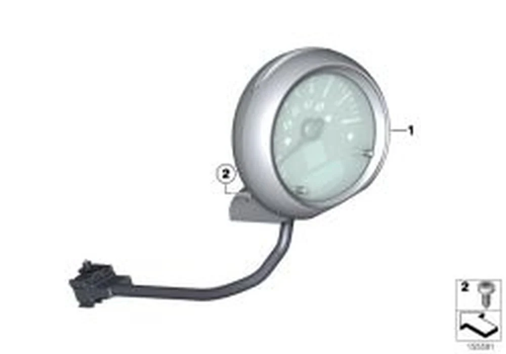 Cuentarrevoluciones/árbol de dirección OEM 62109325822 para MINI R56 LCI, Clubman R55 LCI, Cabrio R57 LCI, Coupé R58, Roadster R59, Countryman R60, Paceman R61. Original MINI.