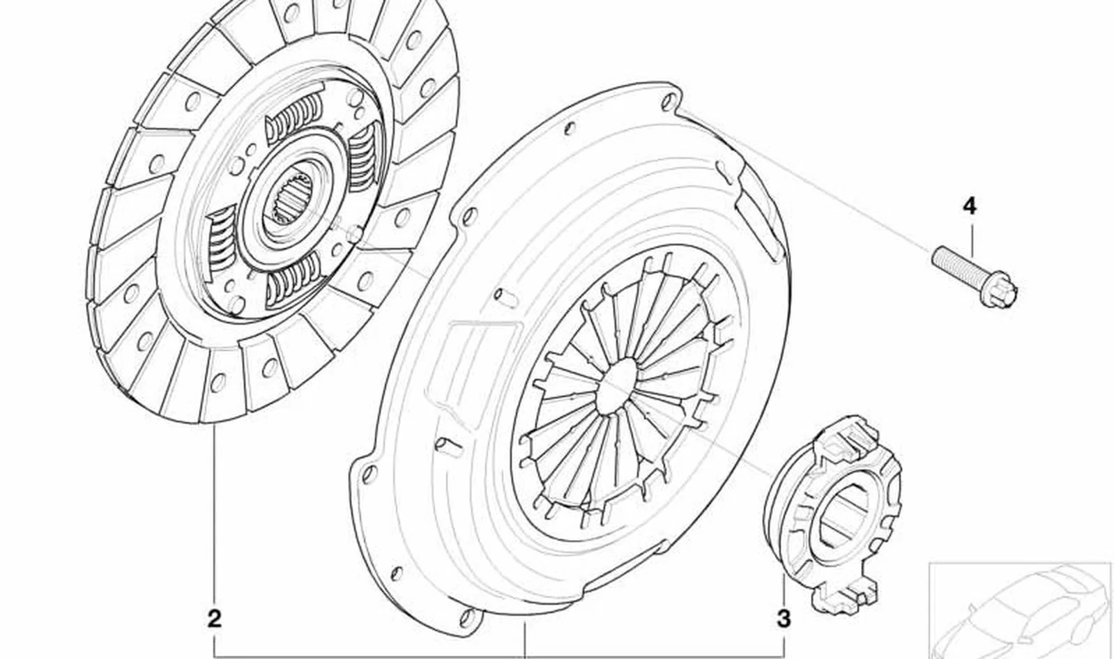 Cuerpo de desembrague OEM 21517547077 para MINI R50, R52, R53. Original MINI. - Image 3