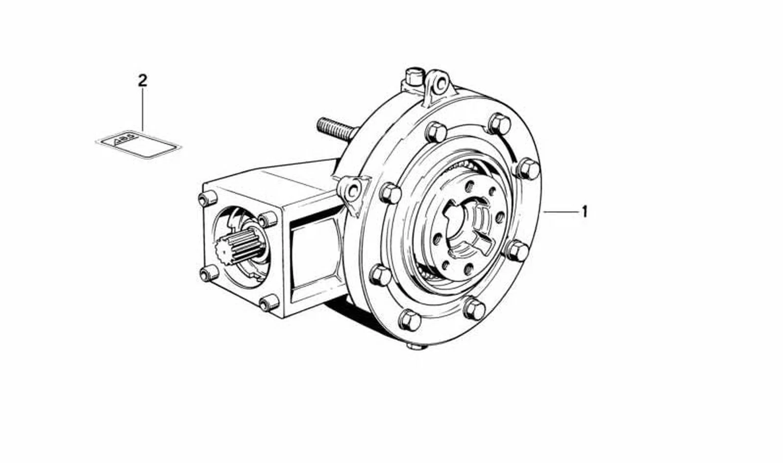 Diferencial trasero OEM 33111451833 para motos BMW K75, K75C, K75S, K75RT (1985-1995). Original BMW Motorrad. - Image 4